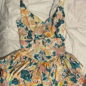 For loves and lemons mini floral dress